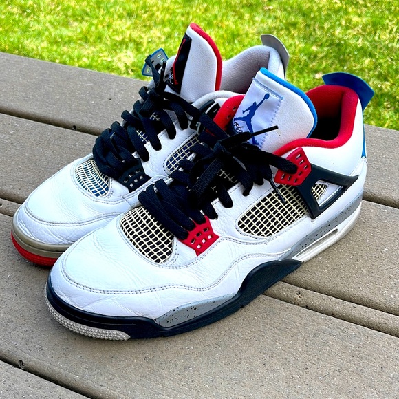Jordan Retro Sneakers White Red Blue